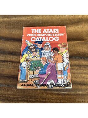Vintage 1981 Atari 43 Video Game Program Cartridges Catalog